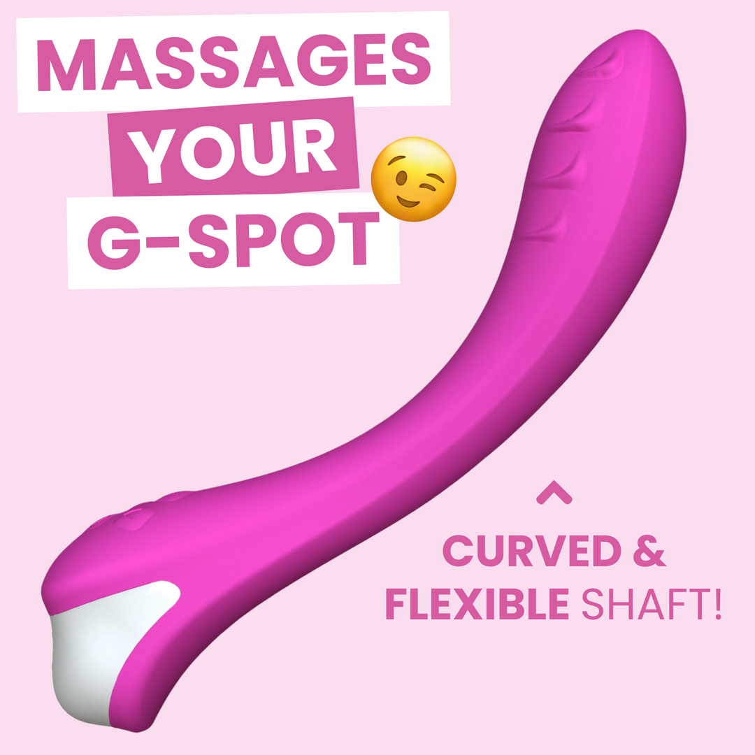 massages your g-spot, curved and flexible shaft