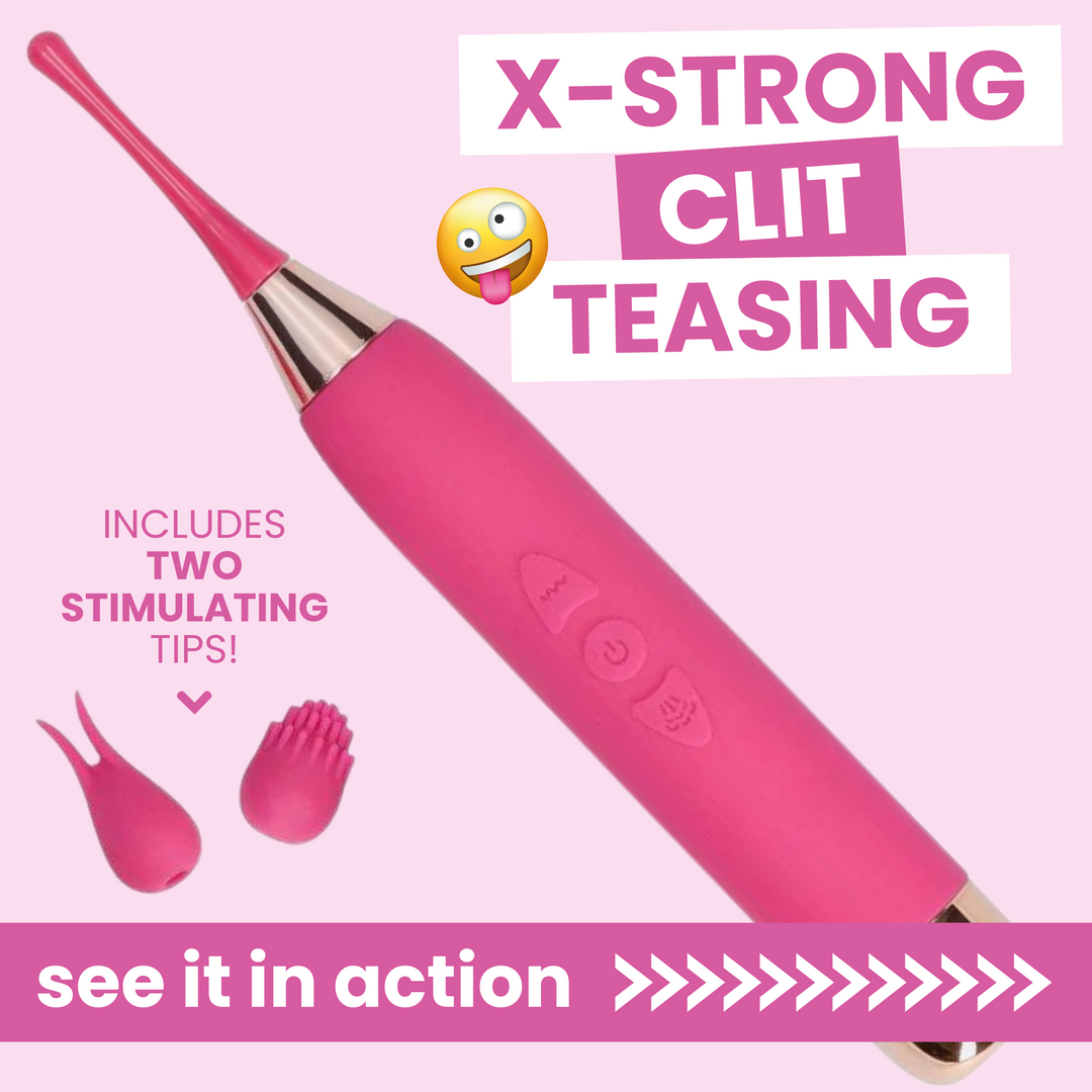 X-STRONG CLIT TEASING - INCLUDES TWO STIMULATING TIPS - SEE IT IN ACTION