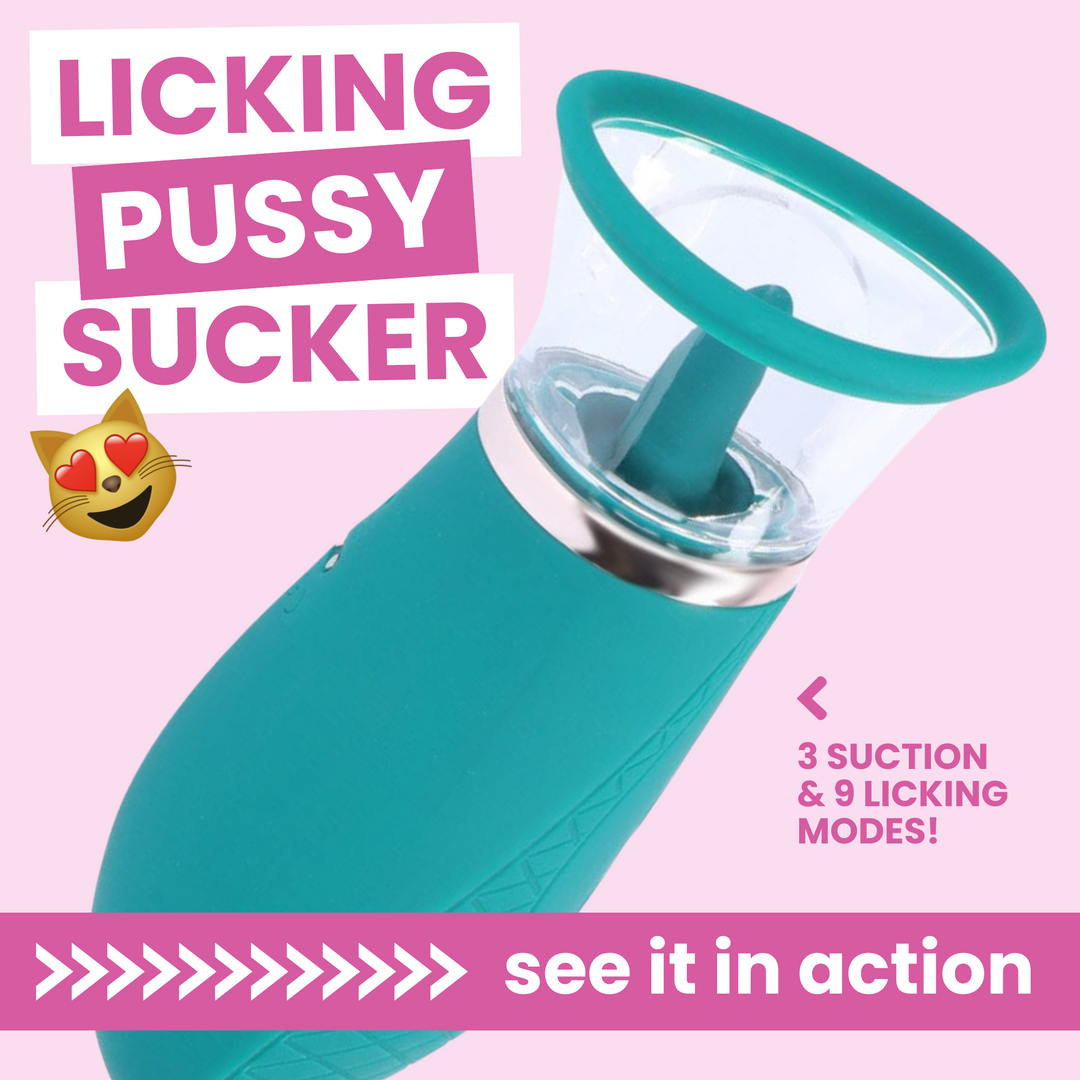 LICKING PUSSY SUCKER 3 SUCTION & 9 LICKING MODES! >>>>>>see it in action 