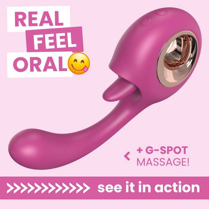 Real feel oral + G-spot massage. See it in action