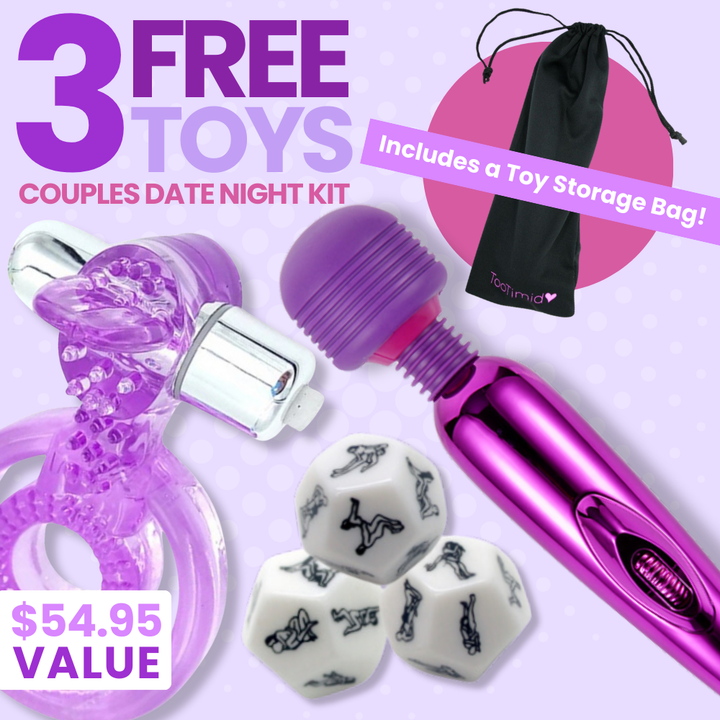 PDP 3 free toys. couples date night kit. includes toy storage bag! $54.95 value 