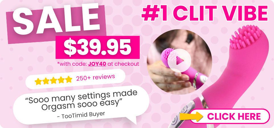 $39.95 Clit Vibe on sale with code: Joy40