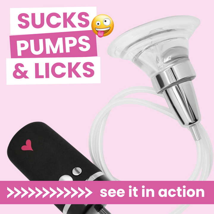 Sucks, pumps, and licks. See it in action