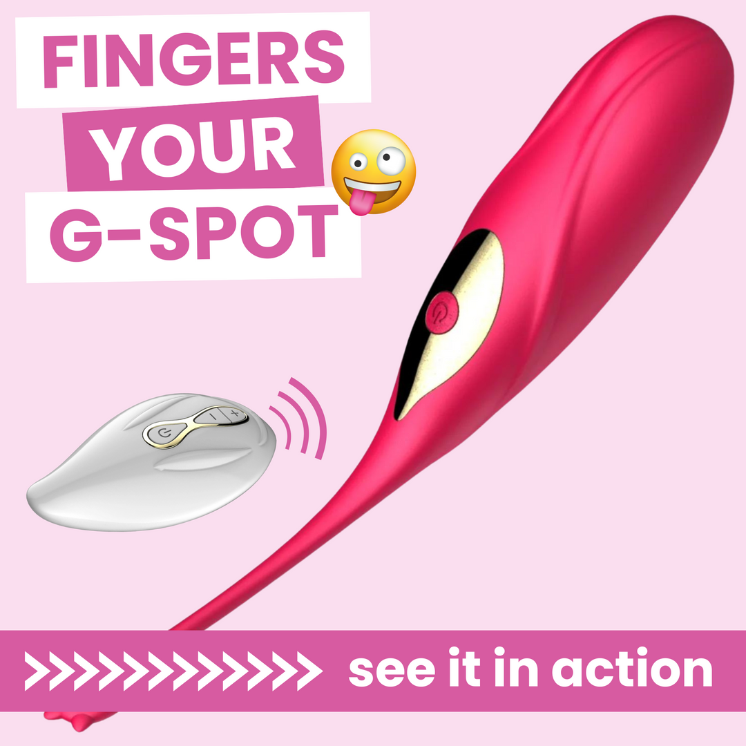 Fingers your G-spot - see it in action