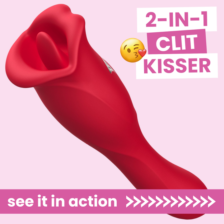 2-in-1 red clit kisser. See it in action >