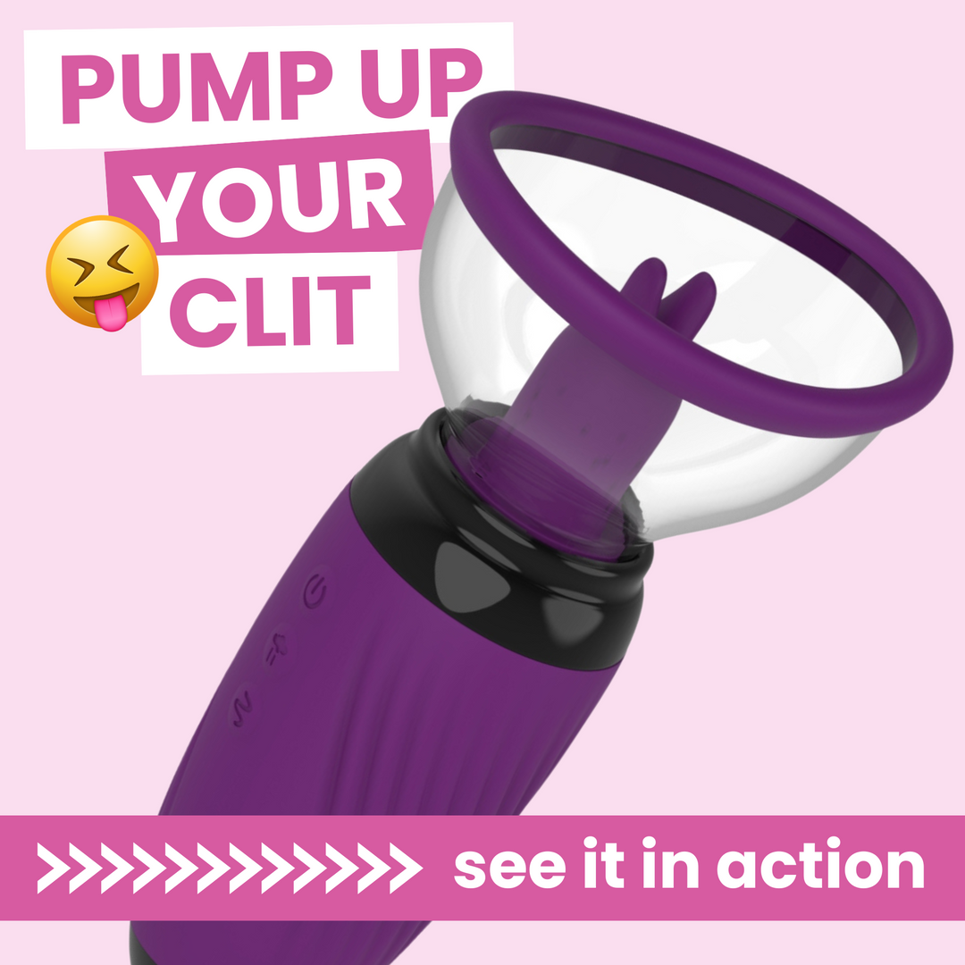 Pump up your clit - see it in action