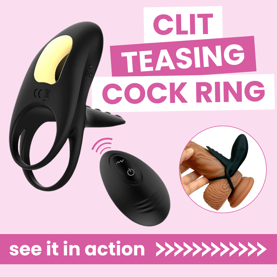 Clit teasing cock ring - see it in action
