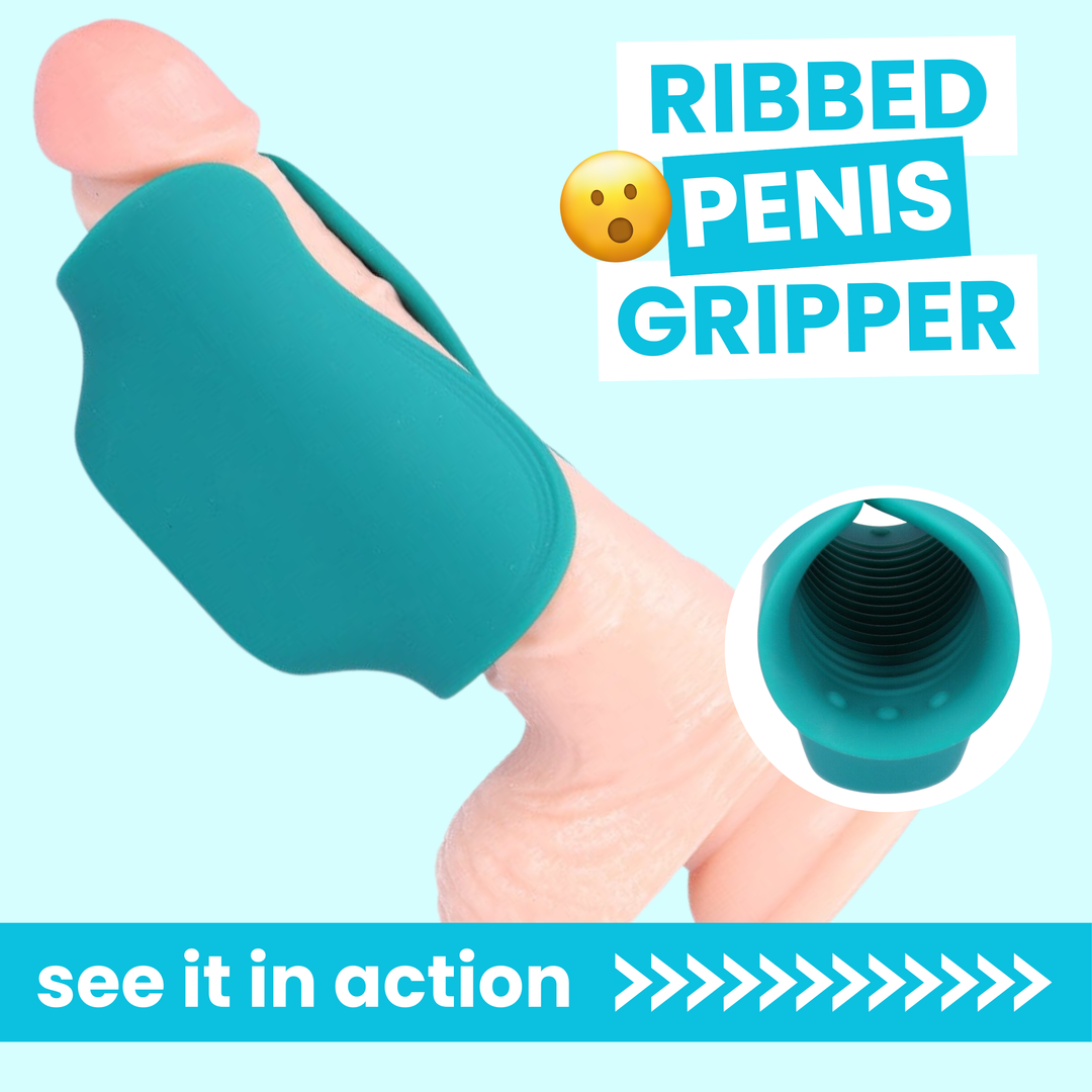 ribbed penis gripper, see it in action