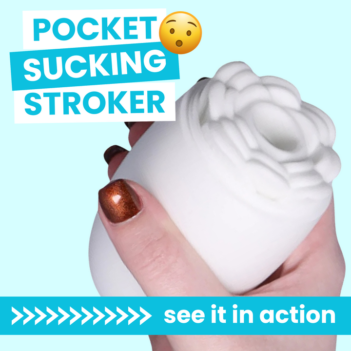 Pocket sucking stroker - see it in action