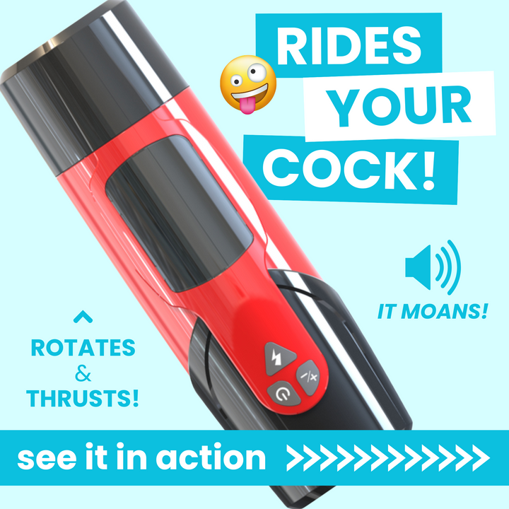 Rides your cock - rotates & thrusts - it moans - see it in action