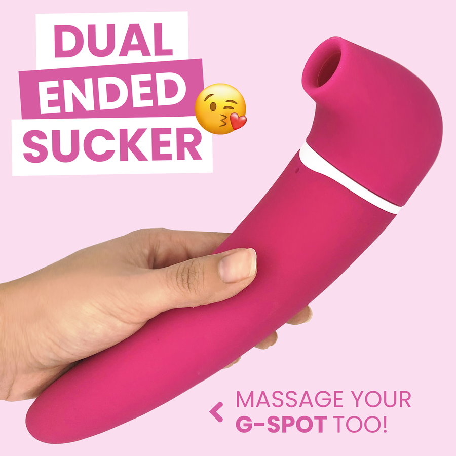 Dual ended sucker. MASSAGE YOUR G-SPOT TOO!