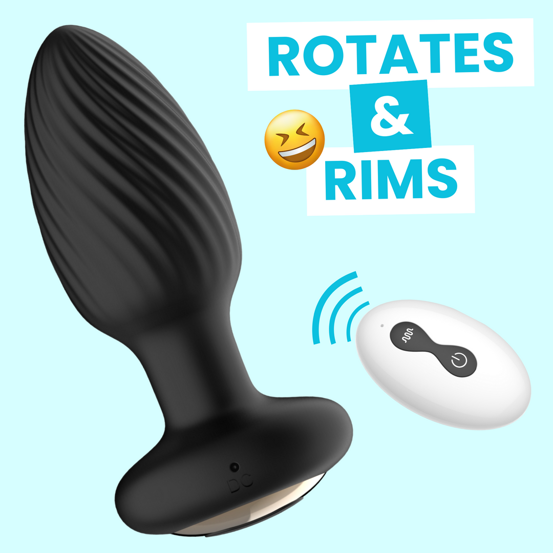 Wireless RJ Rotating Anal Plug | Rimming Sex Toys – TooTimid.com