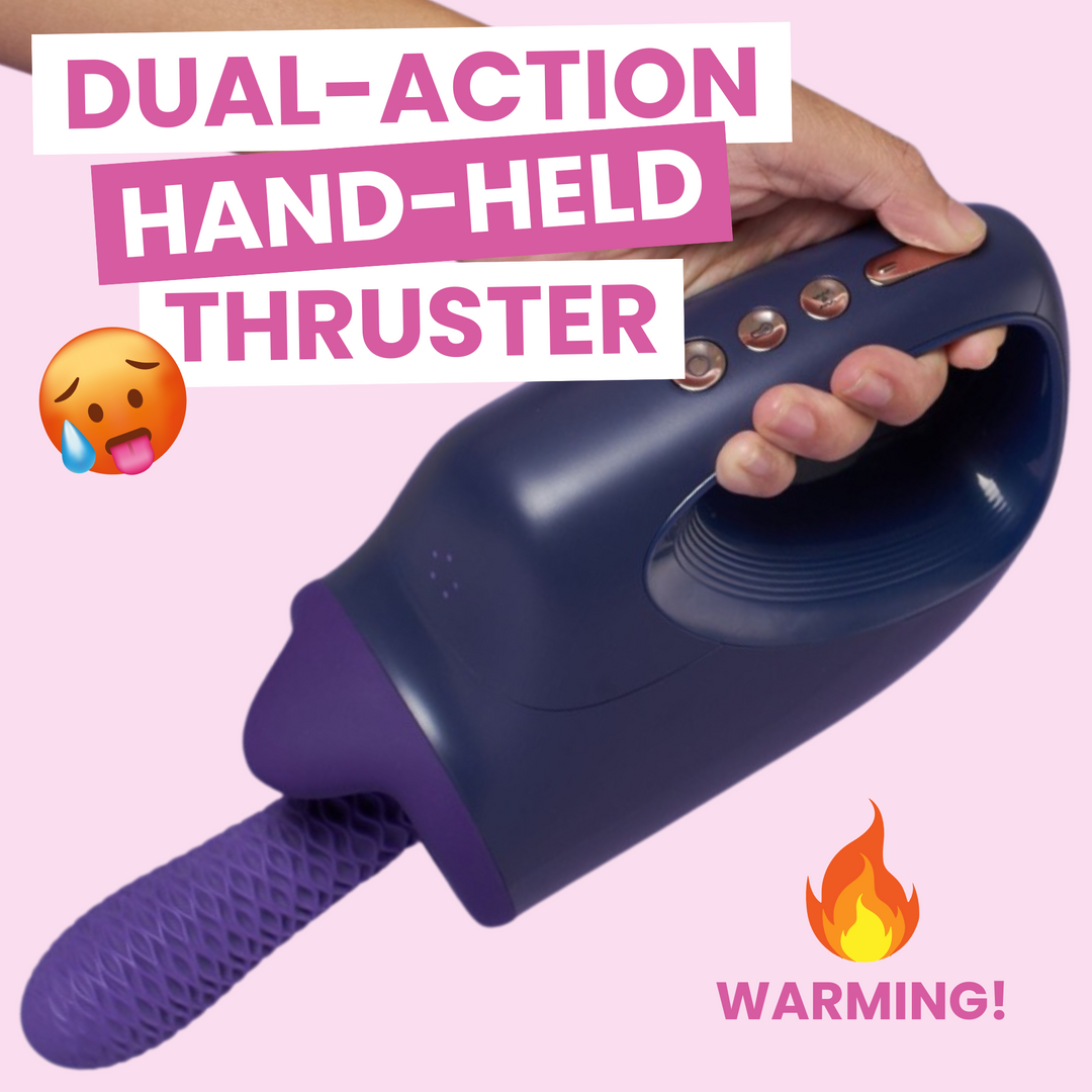 Dual-action handheld thruster. Warming!