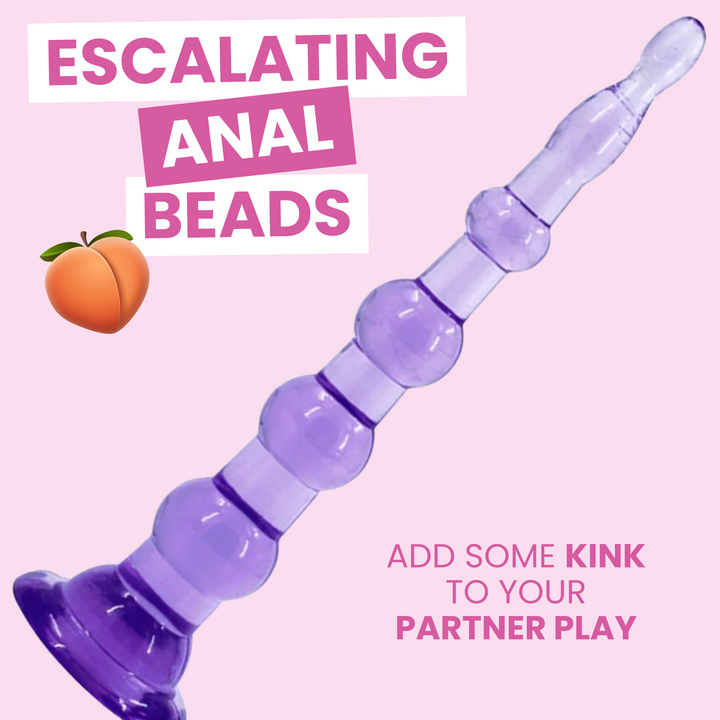 ESCALATING ANAL BEADS. ADD SOME KINK TO YOUR PARTNER PLAY