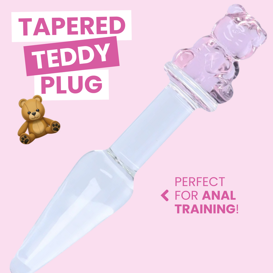 TAPERED TEDDY PLUG. PERFECT FOR ANAL TRAINING!