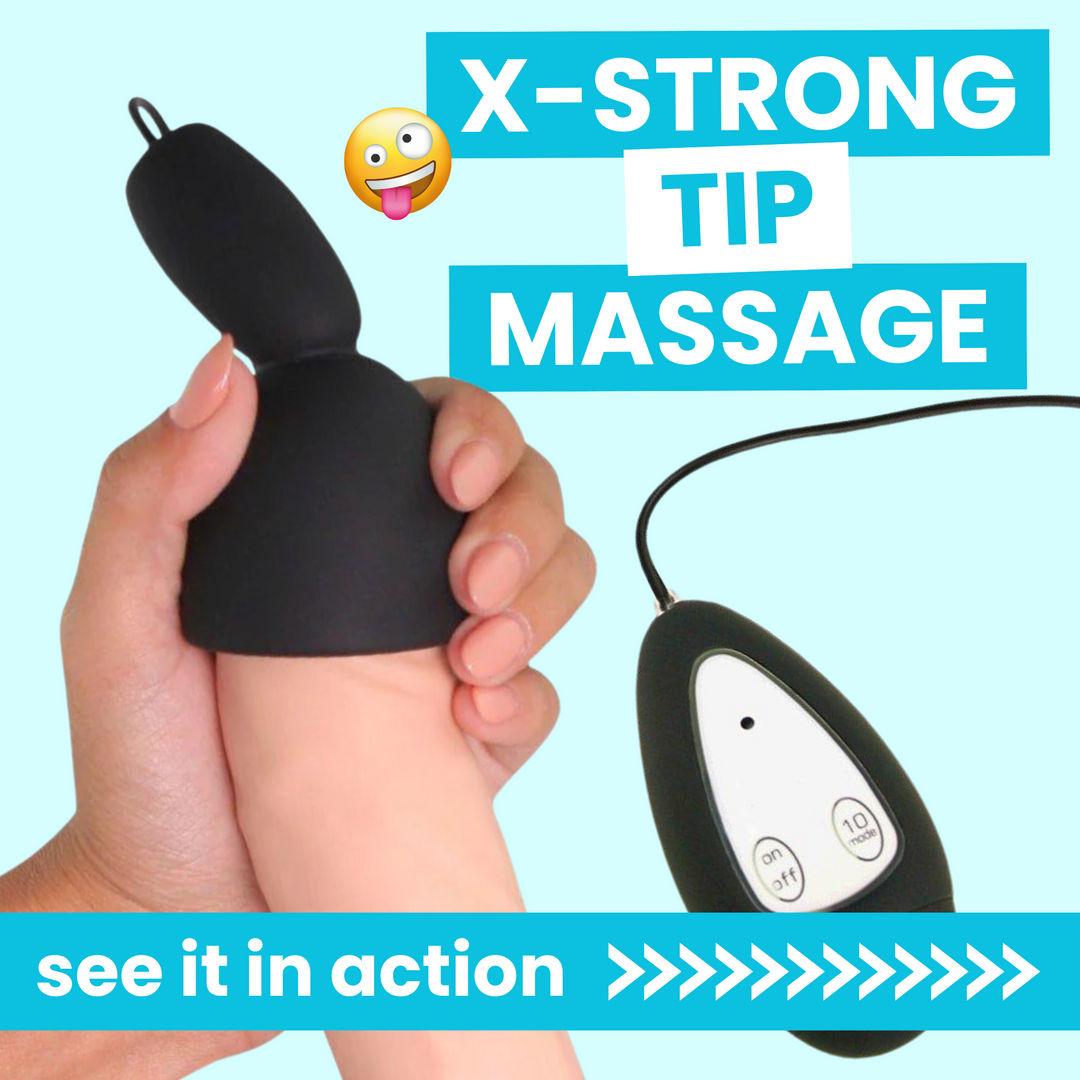 X-strong tip massage. See it in action