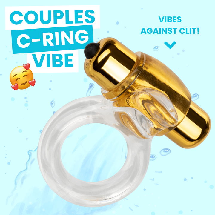 COUPLES C-RING VIBE. VIBES AGAINST CLIT!