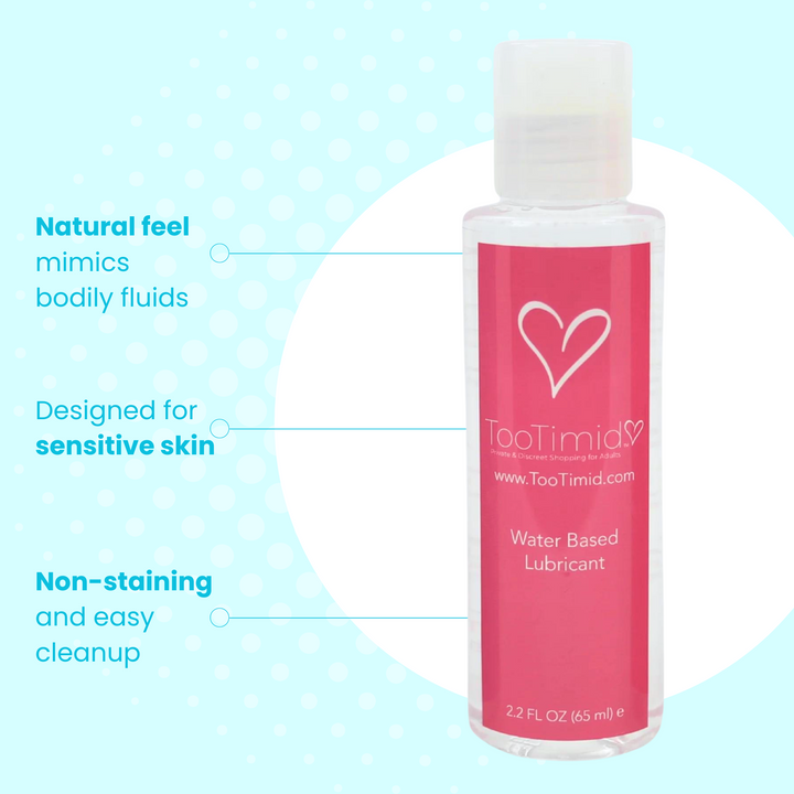 Natural feel mimics bodily fluids, Designed for sensitive skin, Non-staining and easy cleanup