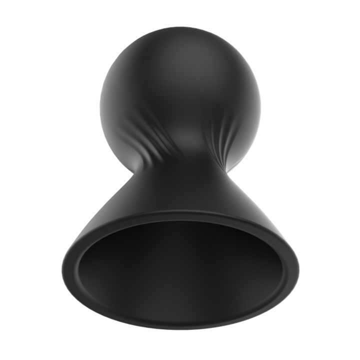 Bottom view of Black silicone nipple sucker