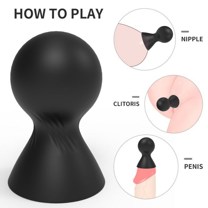 How to use the Black silicone nipple sucker