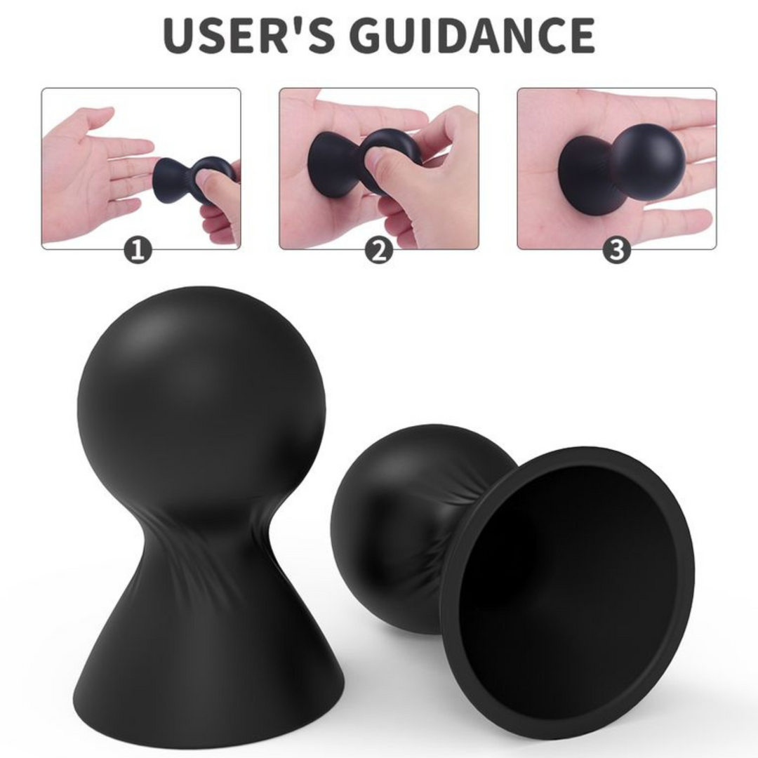 How to use the Black silicone nipple sucker