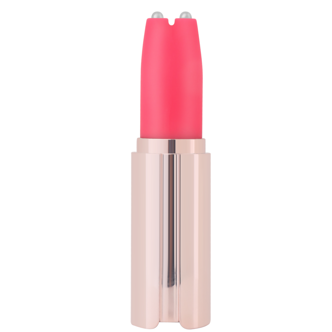 Pink Electrical Stimulation  Lipstick Vibrator with Cap off