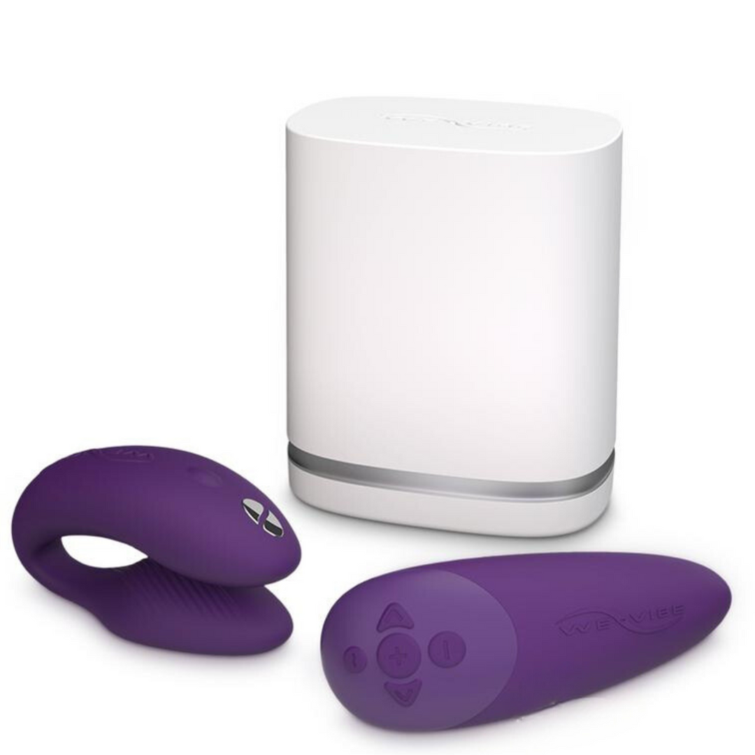 We-Vibe Chorus Rechargeable Couples Vibrator with Squeeze Control - Purple