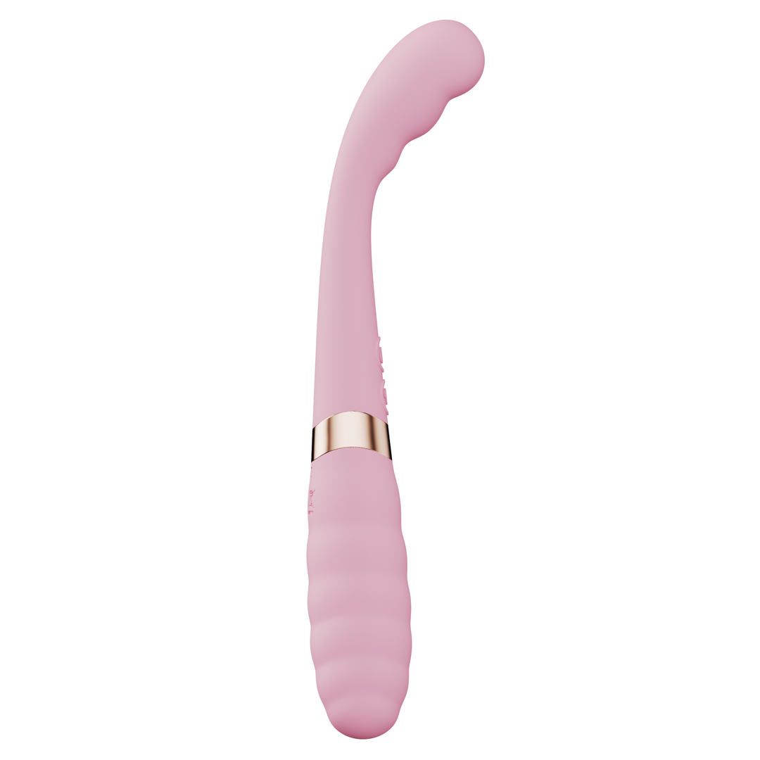 Side view pink dual ended vibrator