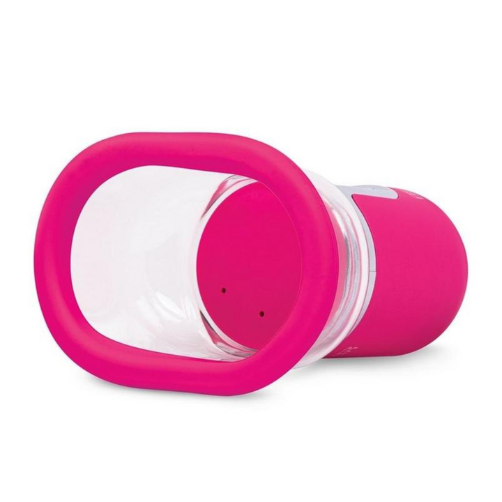 Lux Fetish Rechargeable 4 Function Auto Pussy Pump with Clit Stimulator - Pink