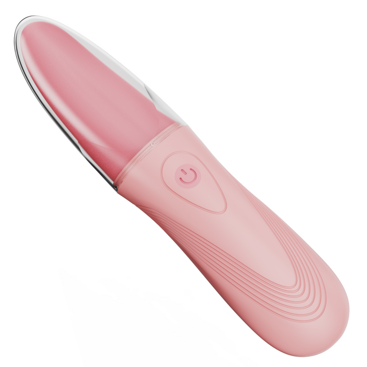 pink realistic tongue vibrator