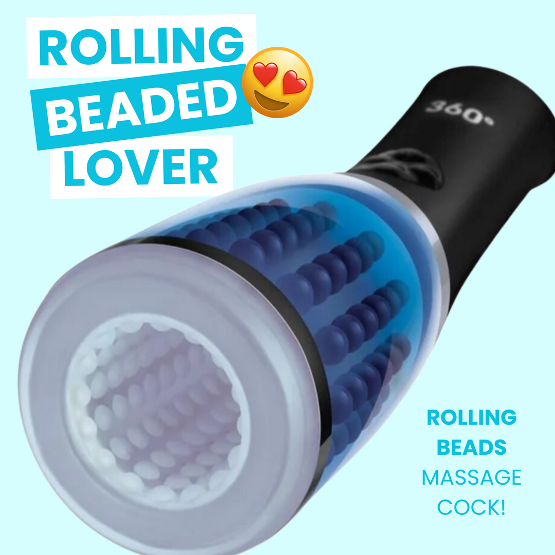 ROLLING BEADED LOVER. ROLLING BEADS MASSAGE COCK!