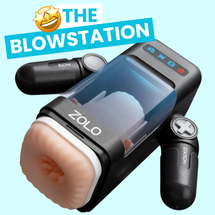 The blowstation device with emoji 