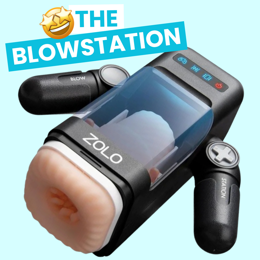 The blowstation device with emoji 