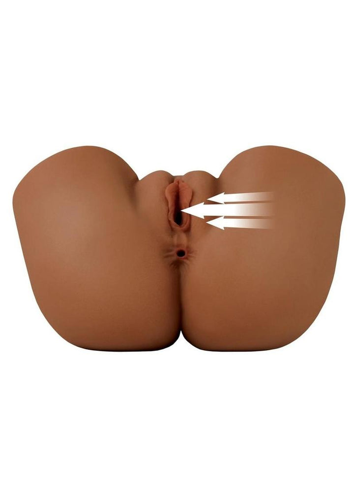 view of vagina and anus on PDX caramel sex doll 