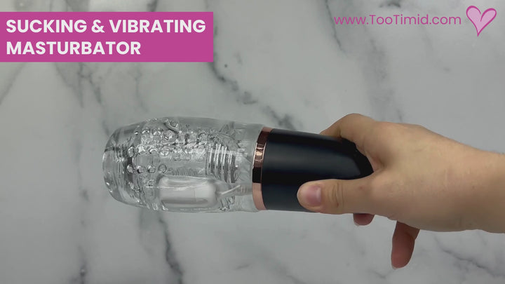 Video of masturbator features. Shown in action and being used on a dildo