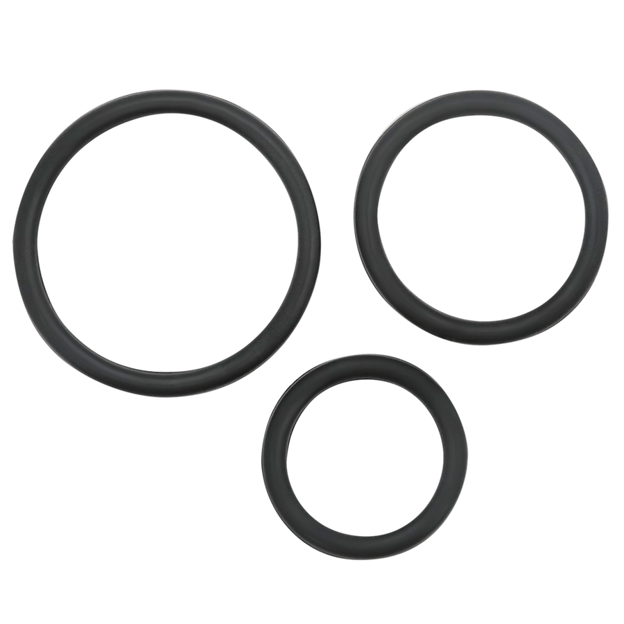 Image of the three cock rings.