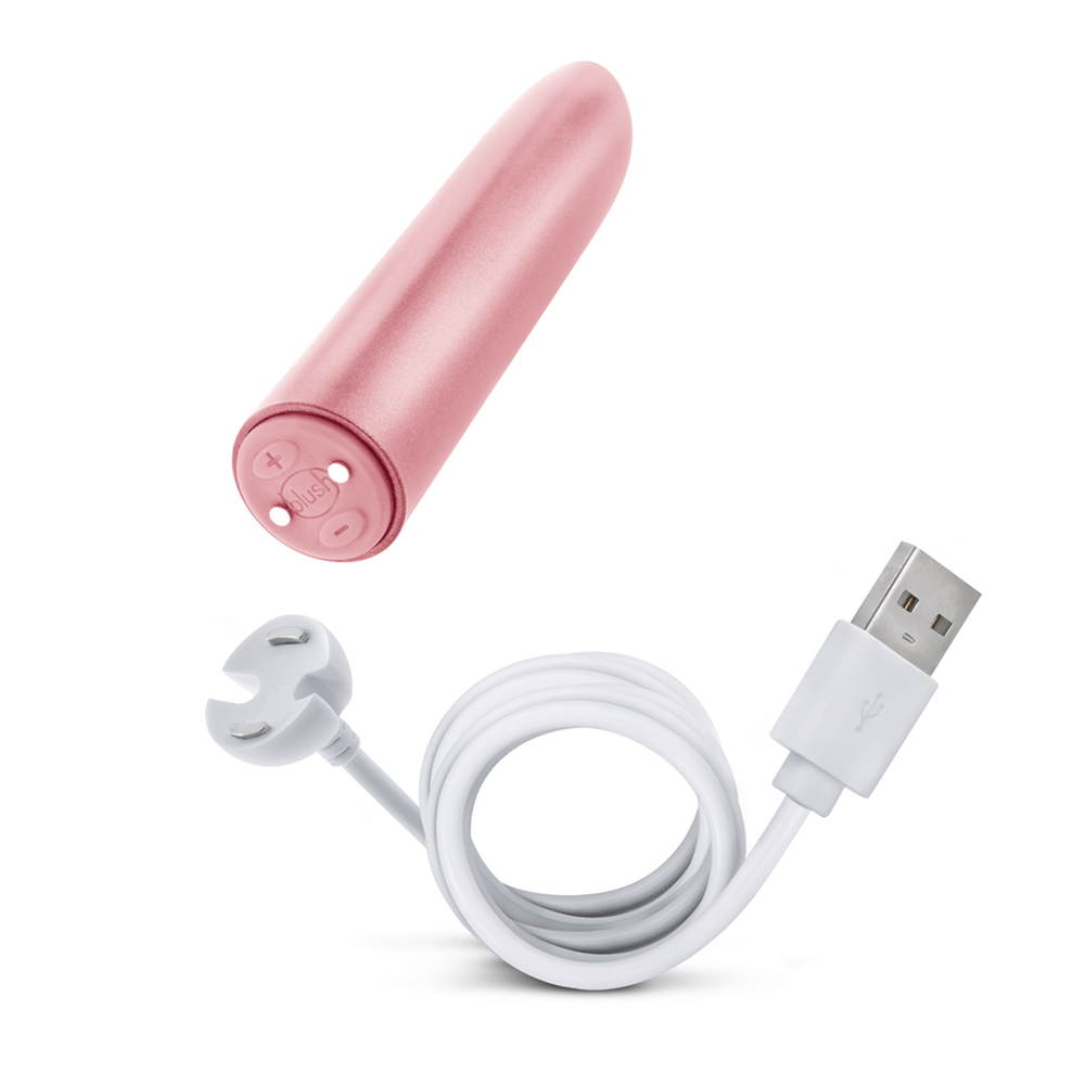 Exposed Rechargeable Lipstick Bullet Vibrator - Vibrators