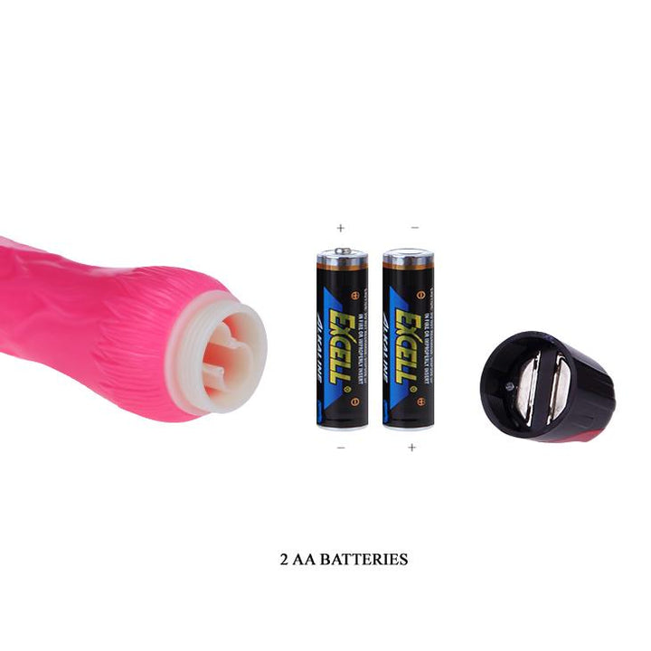 Realistic Veined Dildo Vibrator | Requires 2 AA Batteries