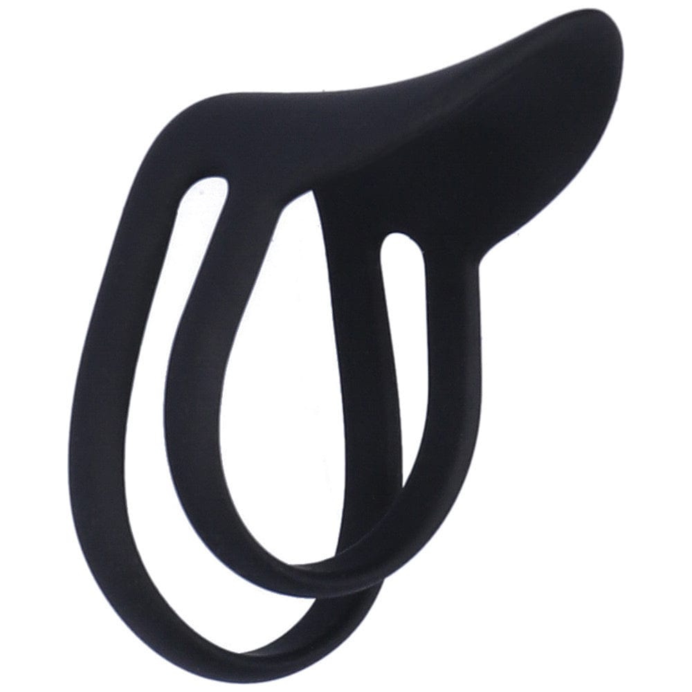 Side view of dual erection cock ring 