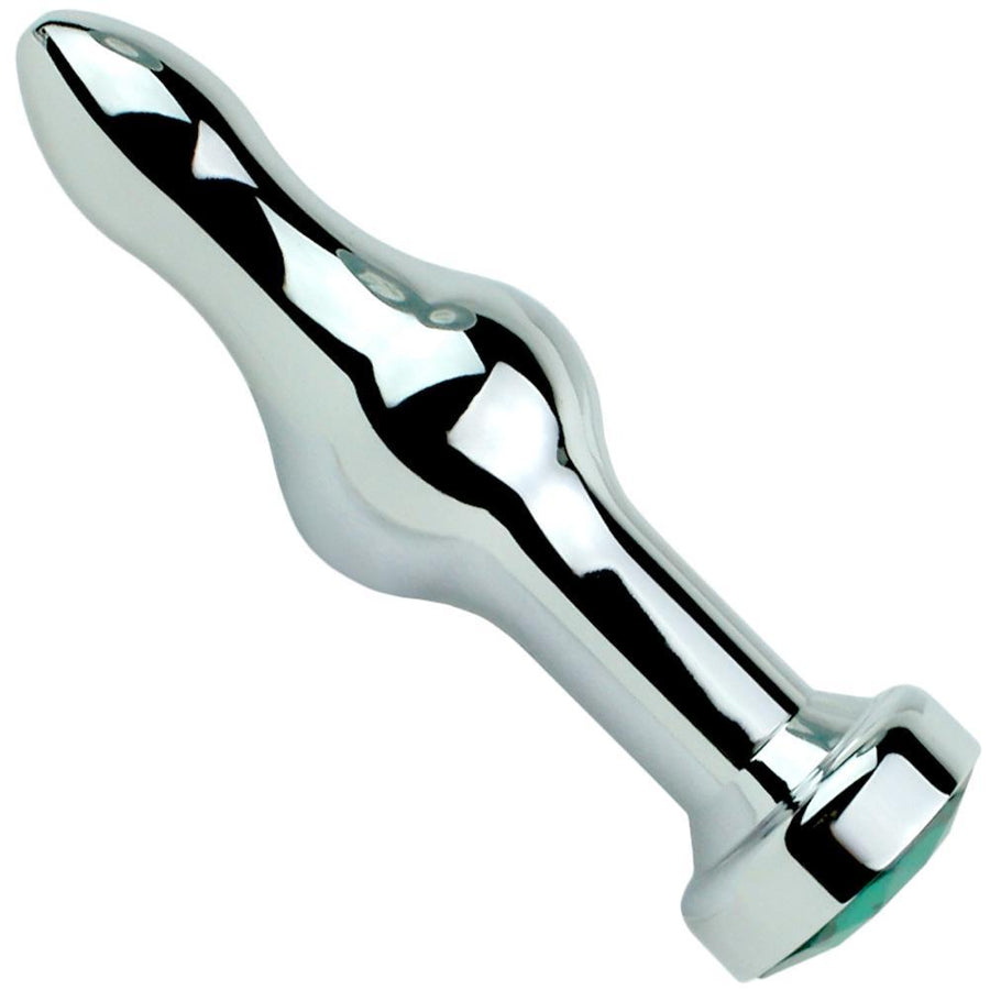 Bulbed Anal Plug - Has A Stunning Decorative Jewel! - 