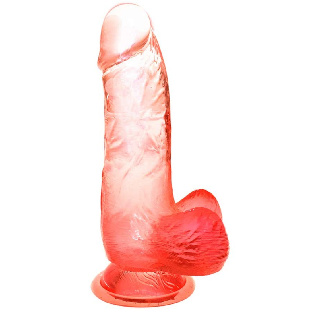 Image of the coral gradient dildo.