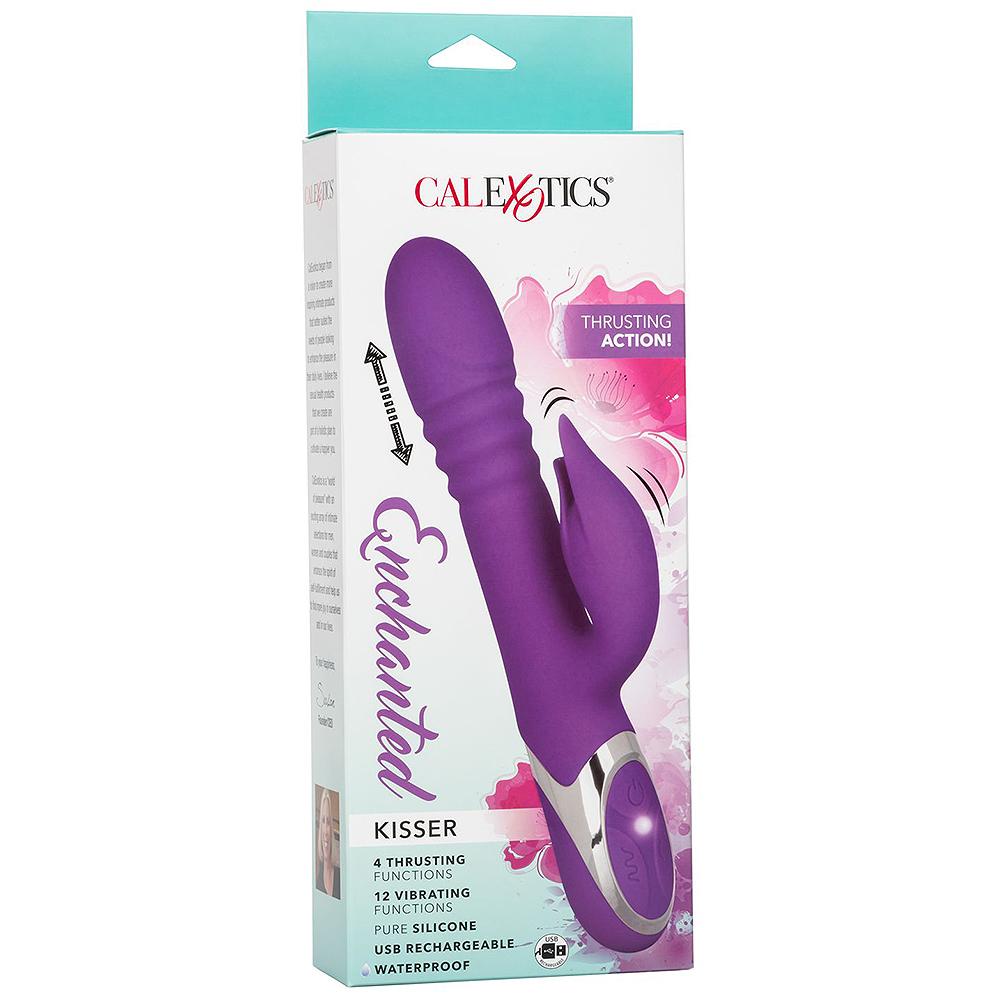 Calexotics Enchanted Kisser Dual Action Thrusting Vibrator - Vibrators