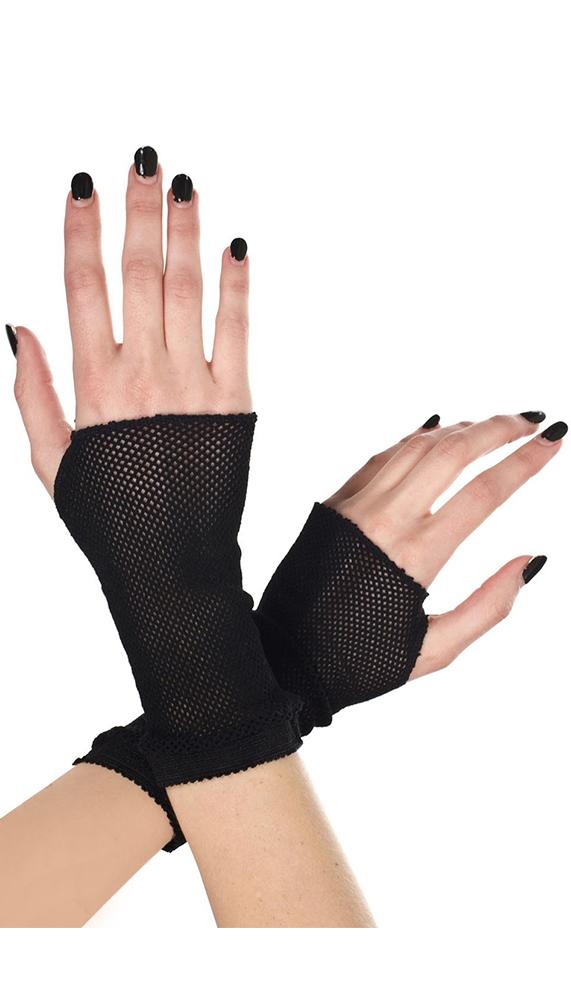 Black Fishnet Gloves - Lingerie