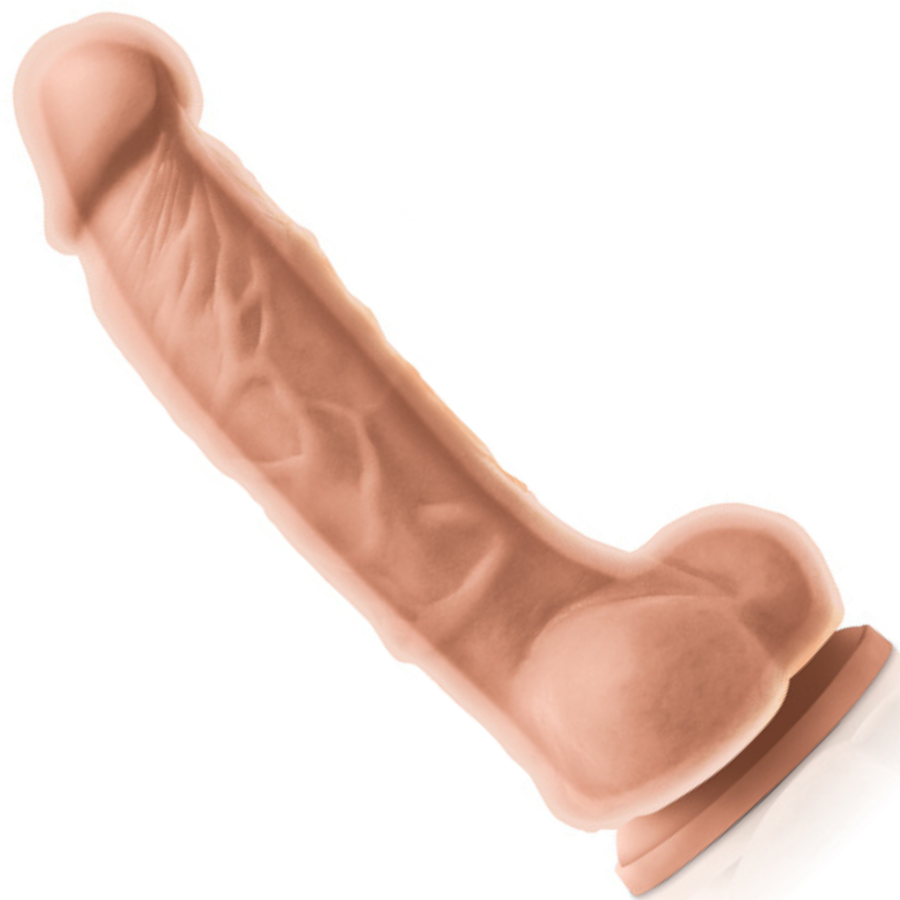 Image of the dual-density dildo. Vanilla.