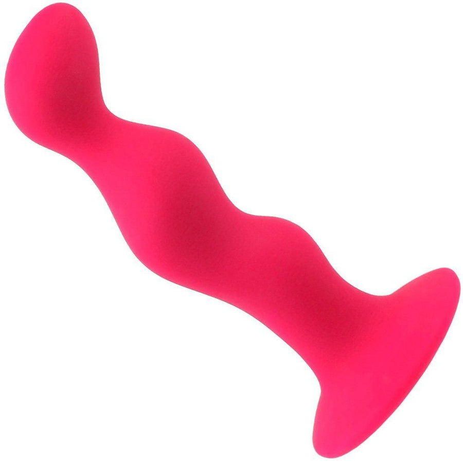 Bulbed Silicone Booty Love Anal Plug - Strong Suction Cup Base! - Anal Toys