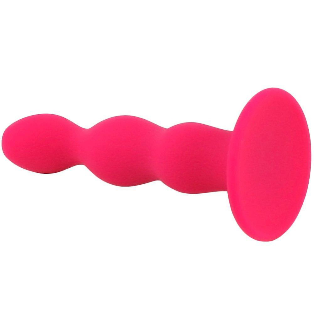 Bulbed Silicone Booty Love Anal Plug - Strong Suction Cup Base! - Anal Toys