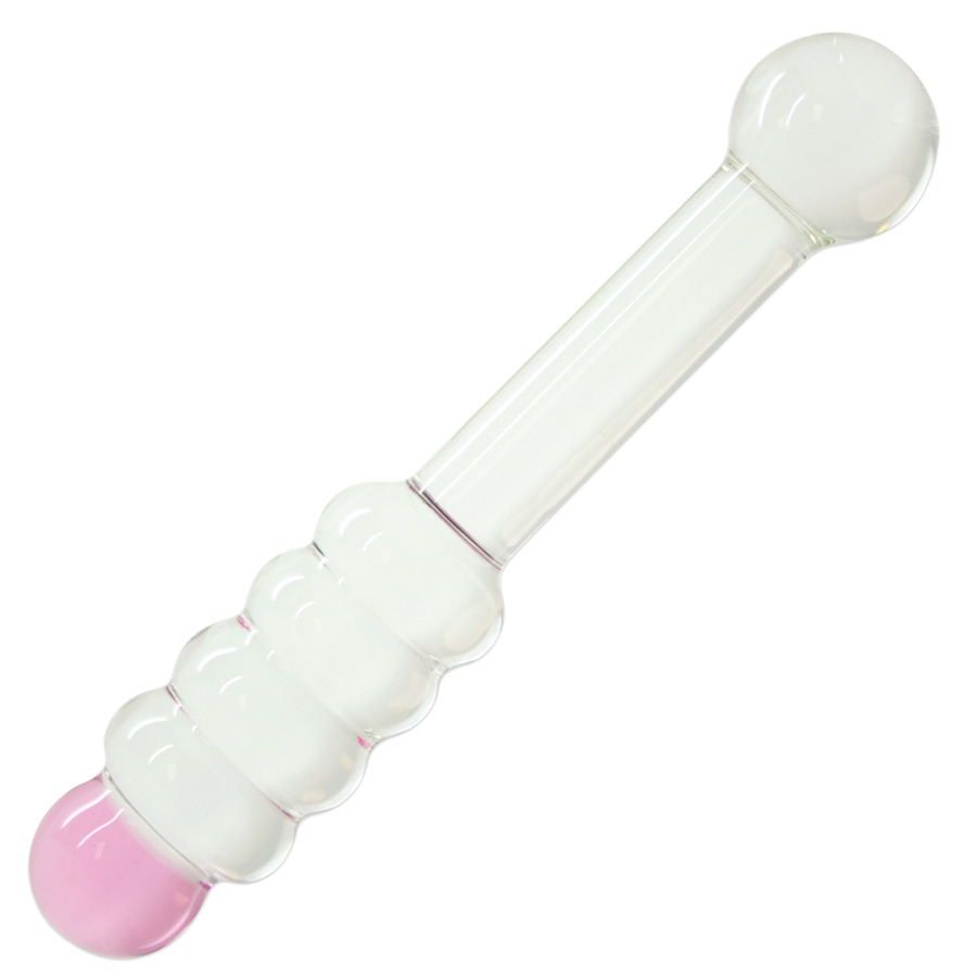 Glass Honey Stick Beaded Dildo - Dildos