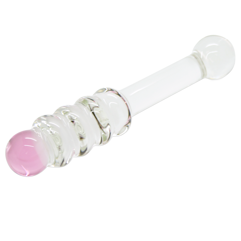 Glass Honey Stick Beaded Dildo - Dildos