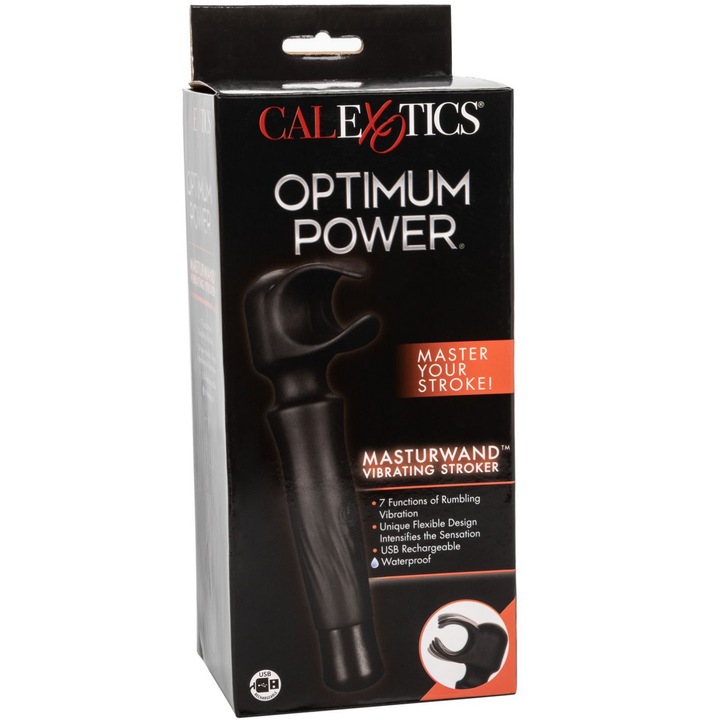 Image of the optimum power wand masturbator product packaging.