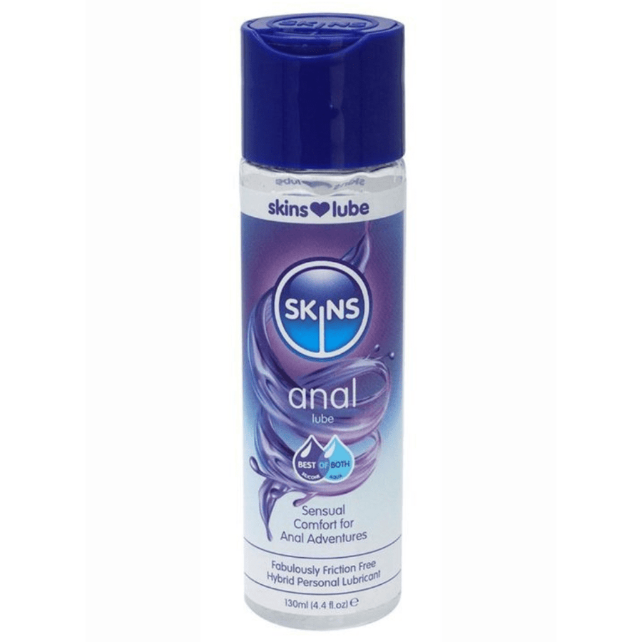 Image displays bottle of Skins Anal Lube.